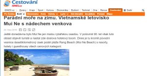 Parádní moře na zimu. Vietnamské letovisko Mui Ne s nádechem venkova