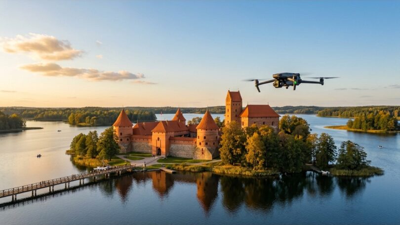 Létání s dronem v Litvě